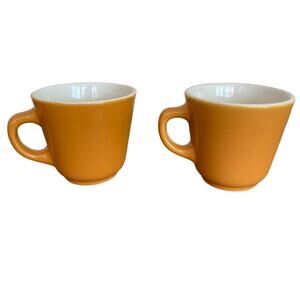 Vintage Homer Laughlin China Retro Coffee Cups Mugs - Set of 2